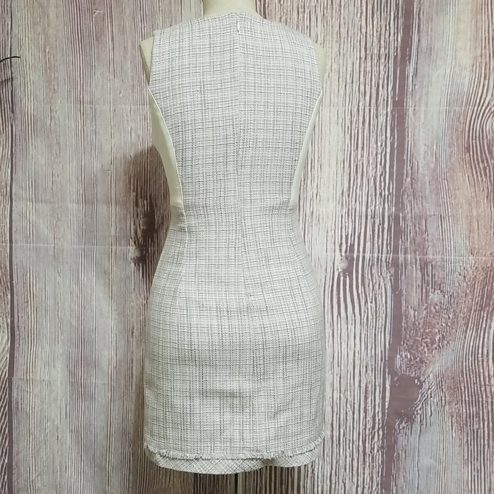 WHBM Pastel Tweed Panel A-Line Sleeveless Dress - Size 2 Petite - Picture 6 of 11